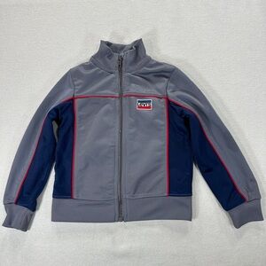 Levi's Gray Jacket with Red and Blue Details